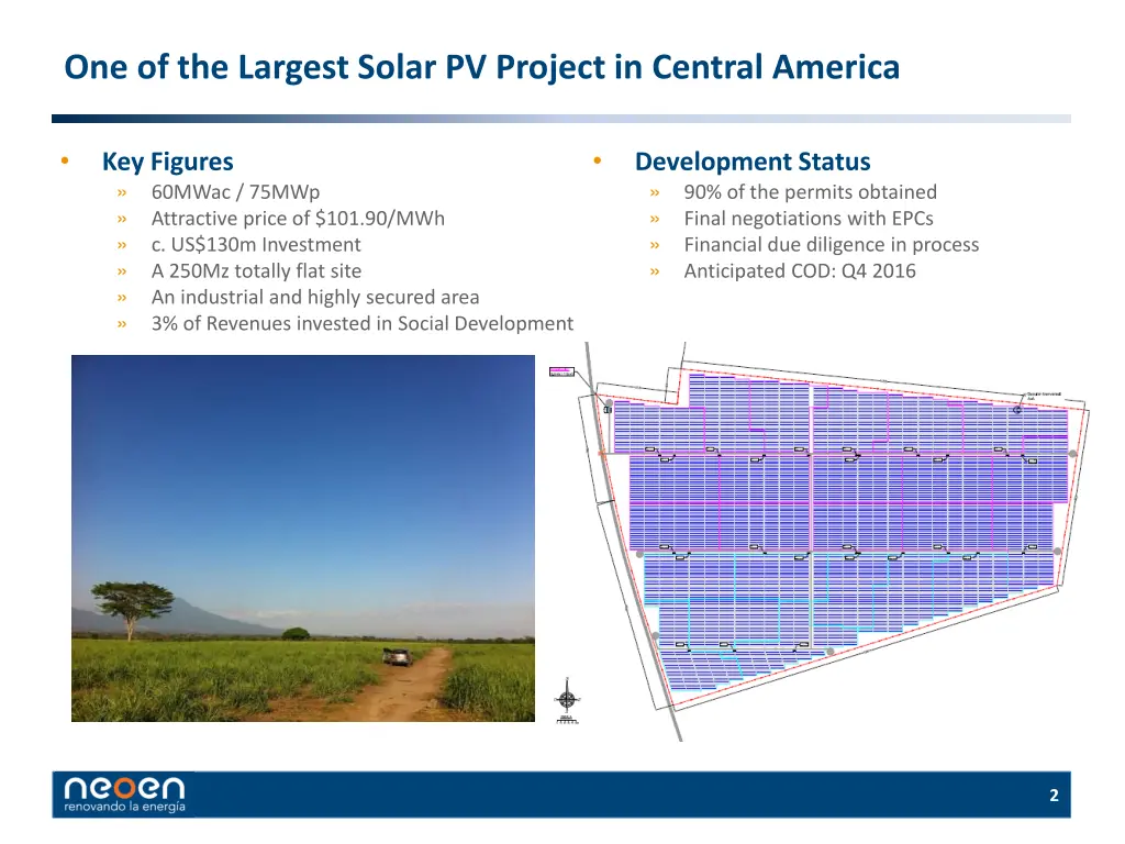 one of the largest solar pv project in central