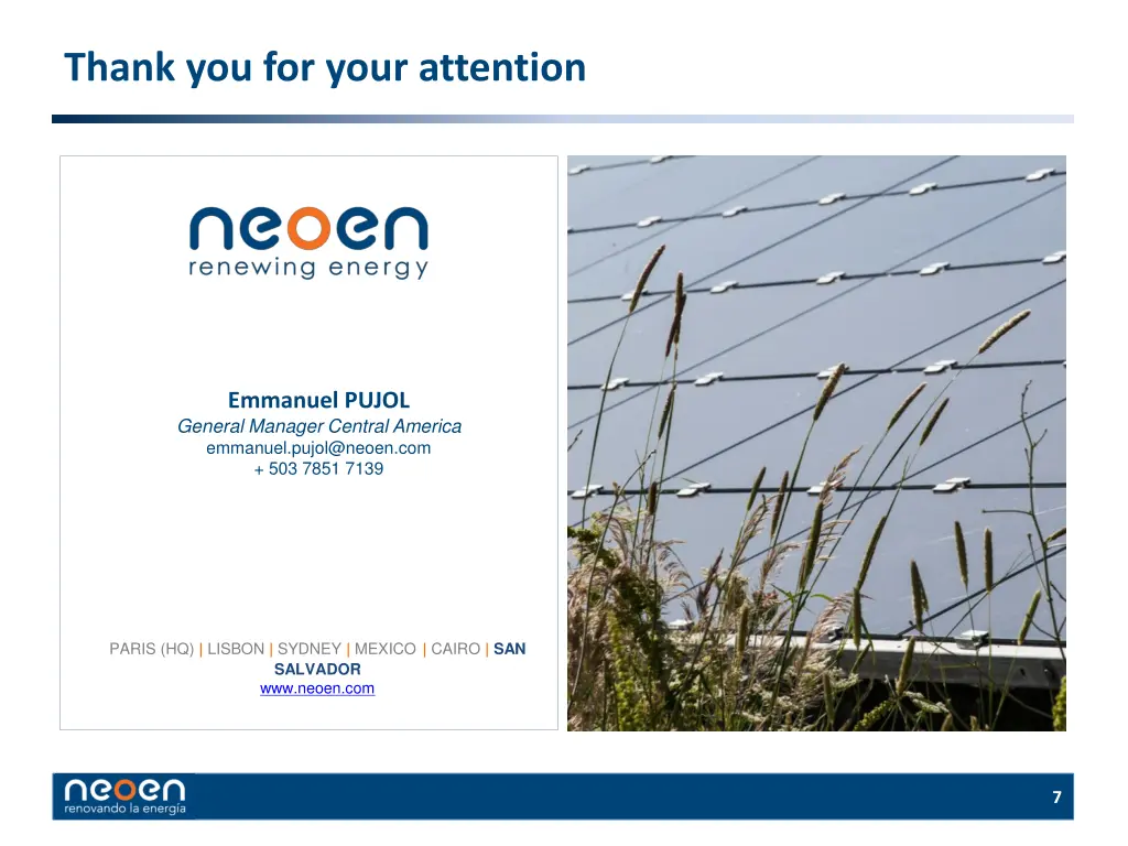 thank you for your attention