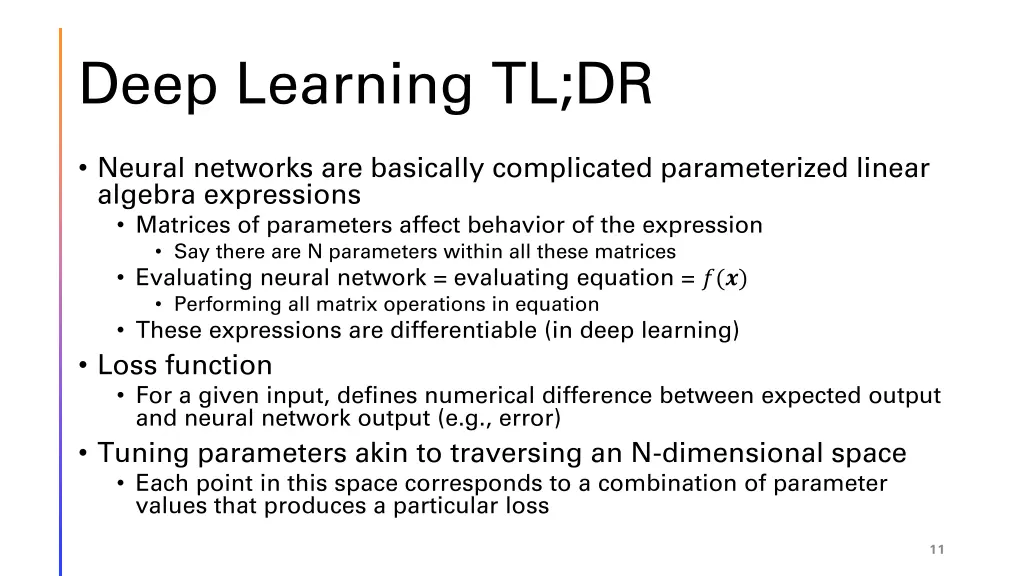 deep learning tl dr