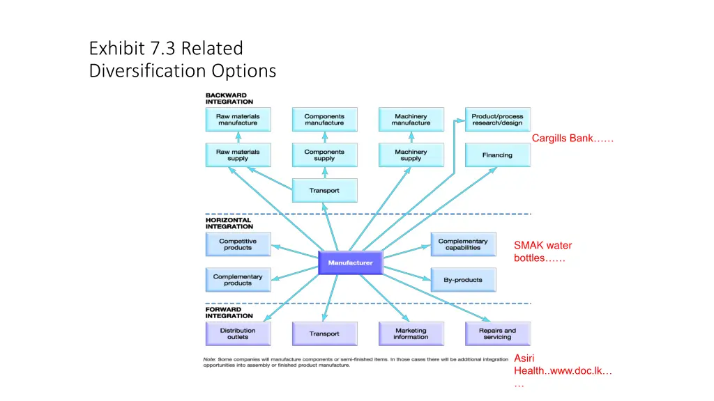 exhibit 7 3 related diversification options