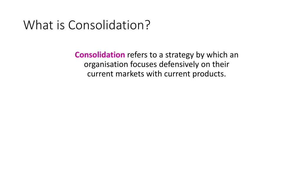 what is consolidation