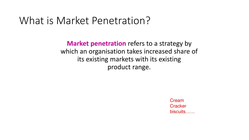 what is market penetration