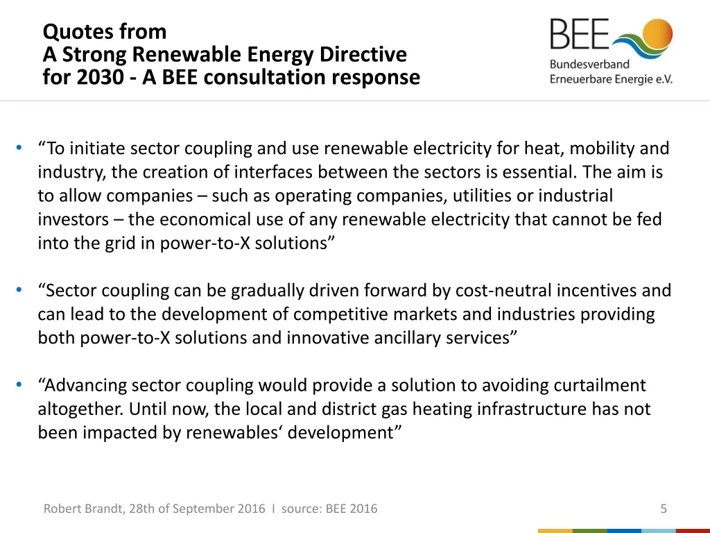 quotes from a strong renewable energy directive