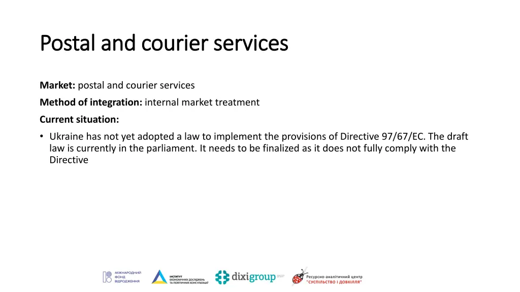 postal and courier services postal and courier