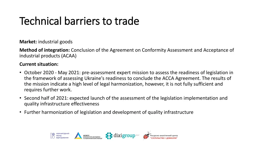 technical barriers to trade technical barriers