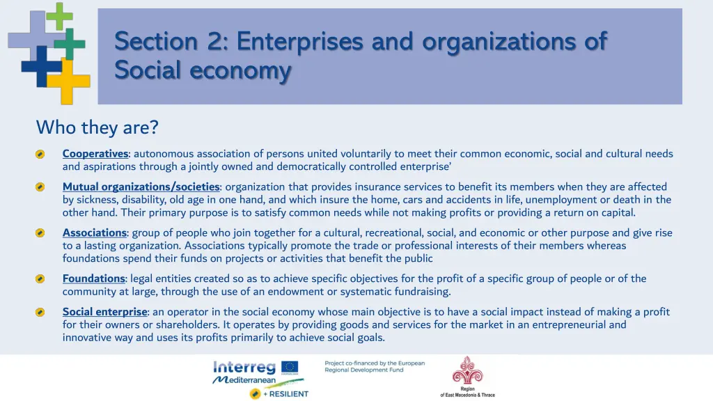 section 2 enterprises and organizations of social 1