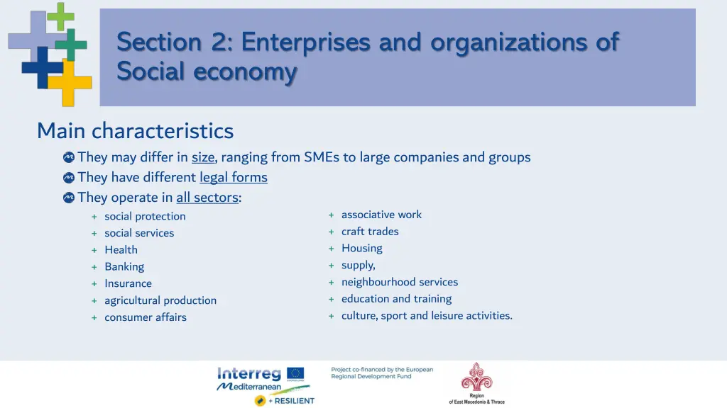section 2 enterprises and organizations of social 3