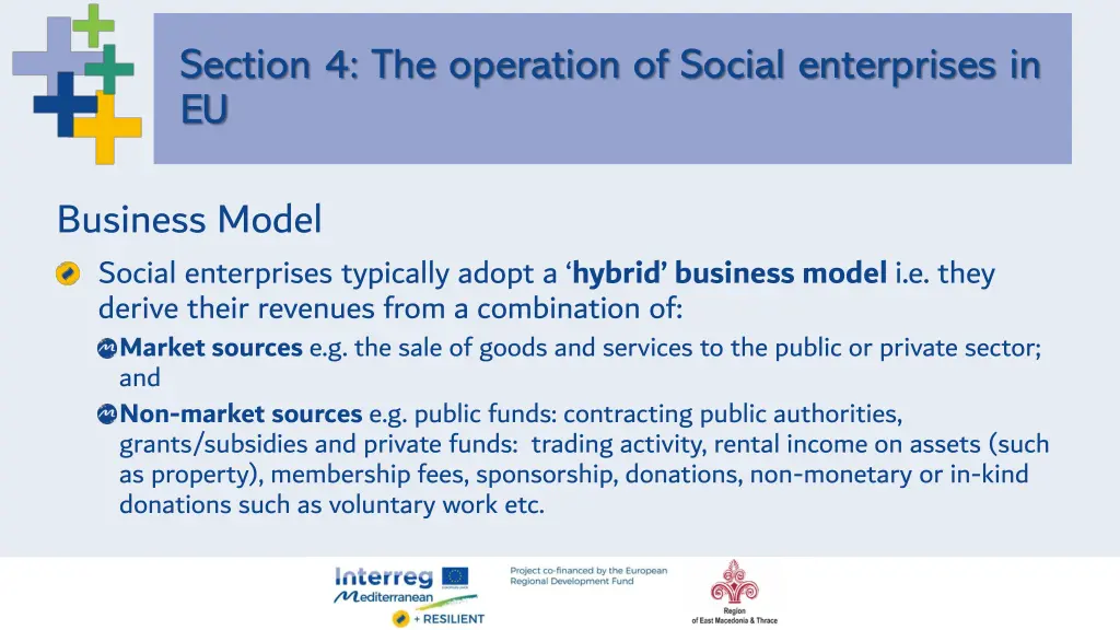 section 4 the operation of social enterprises 7