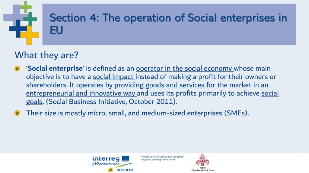 section 4 the operation of social enterprises