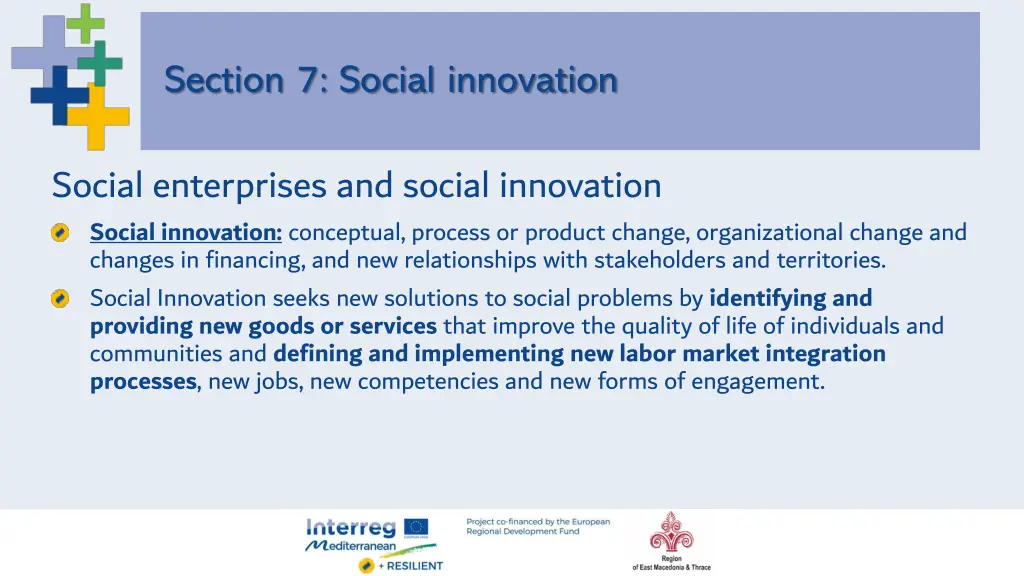 section 7 social innovation