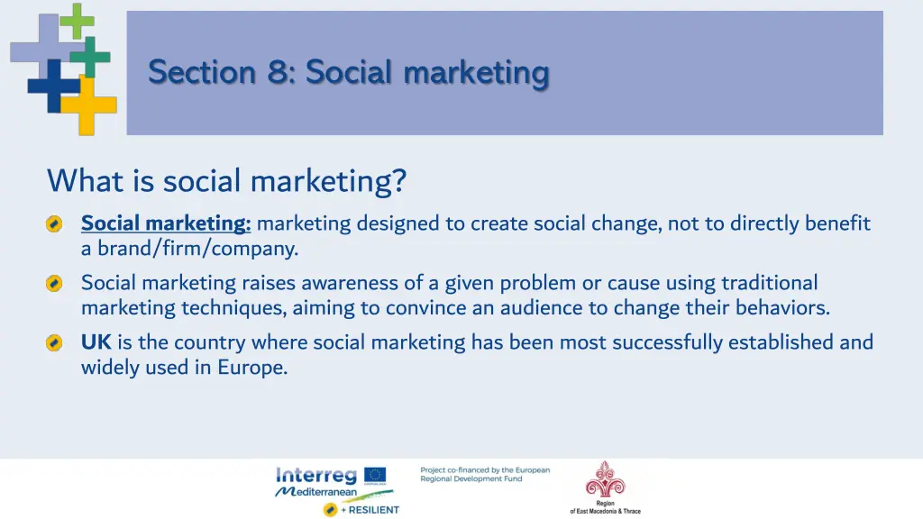 section 8 social marketing