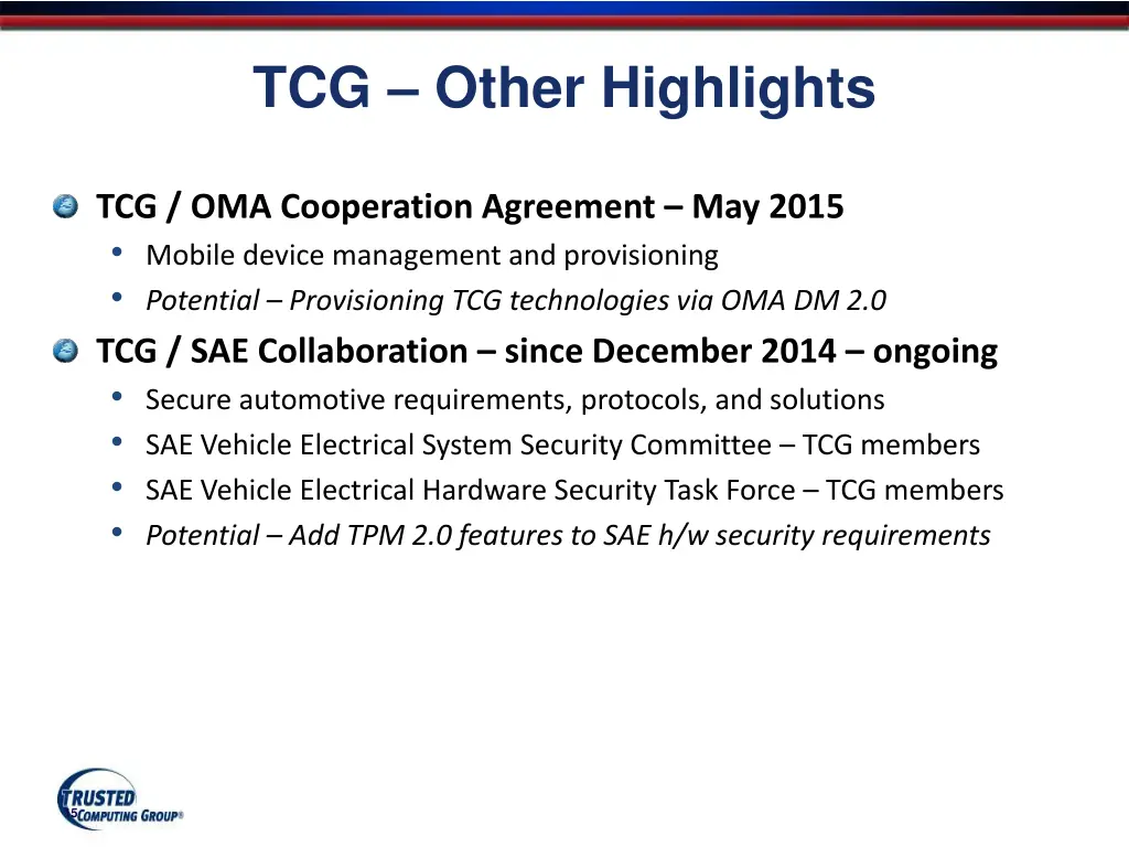 tcg other highlights