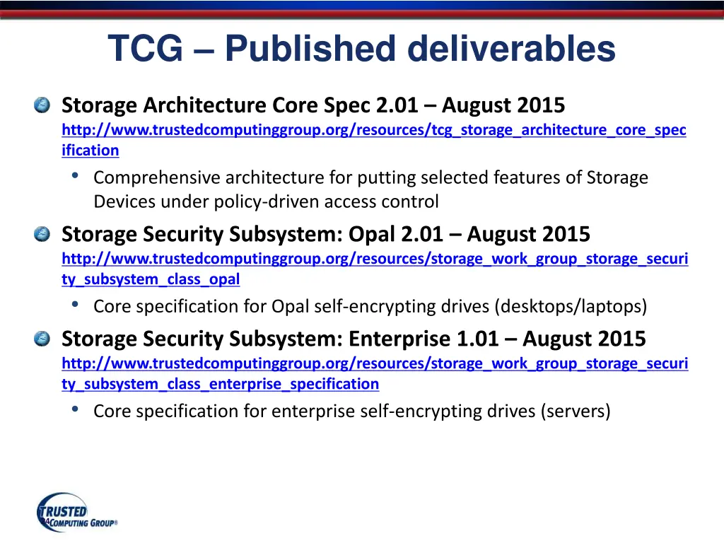 tcg published deliverables 1