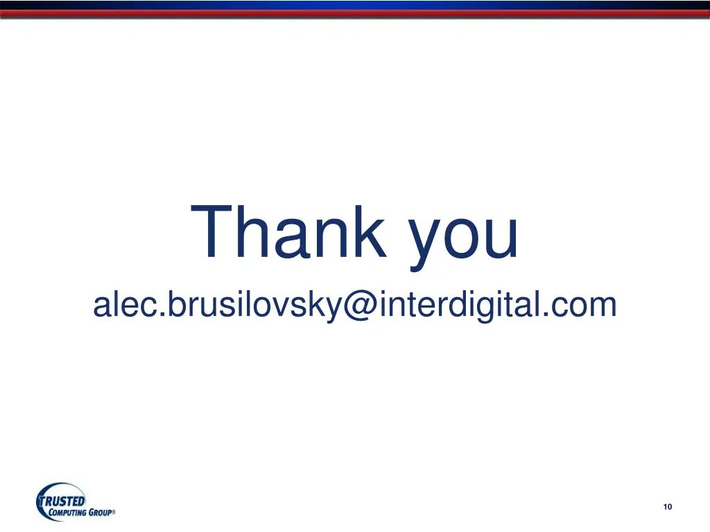 thank you alec brusilovsky@interdigital com