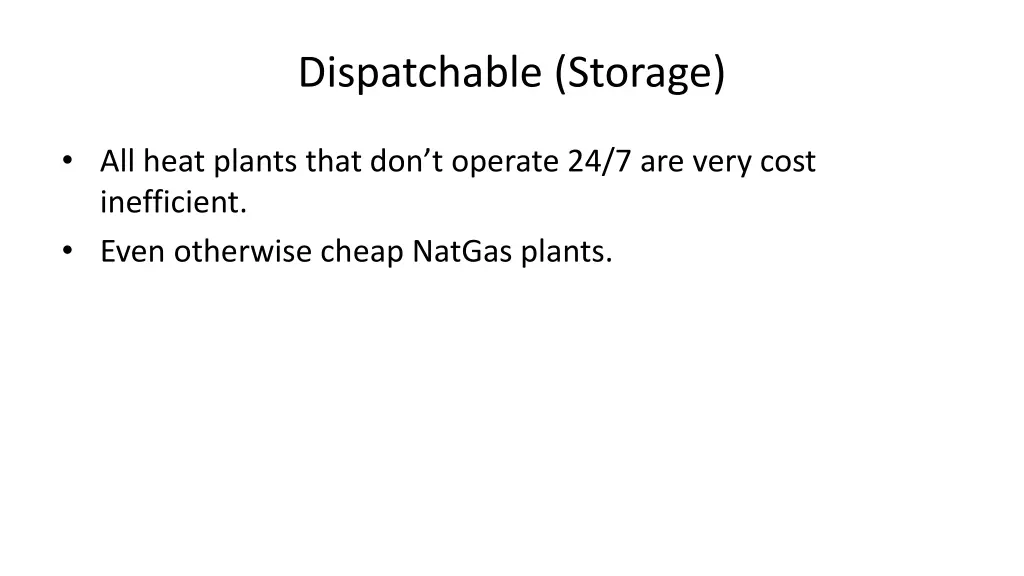 dispatchable storage