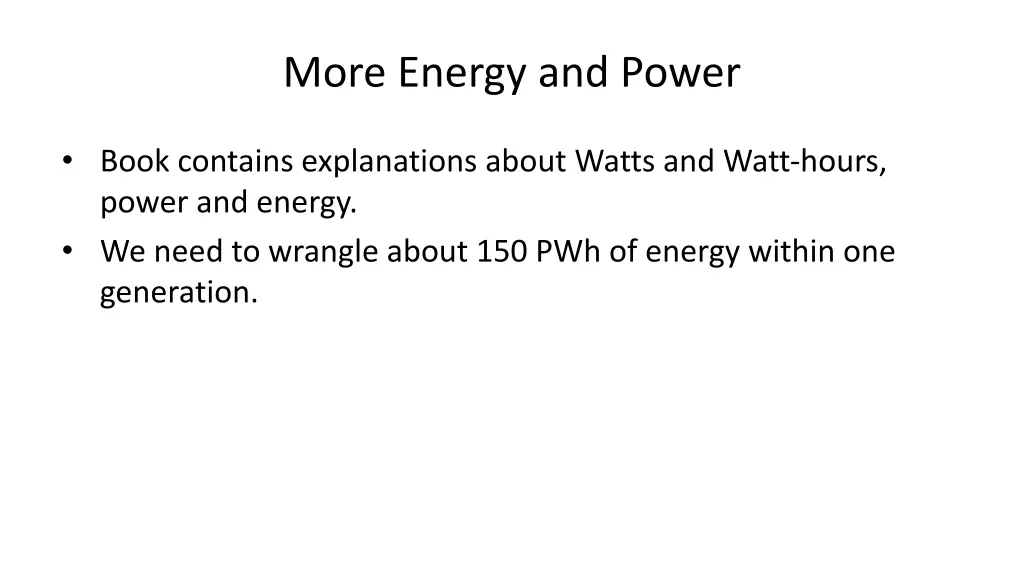 more energy and power