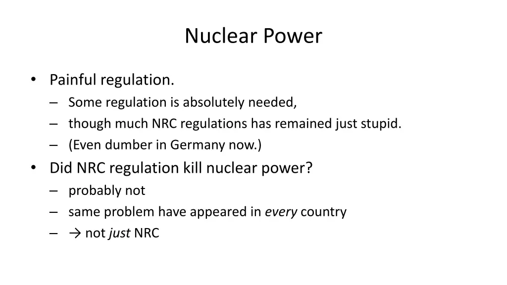 nuclear power