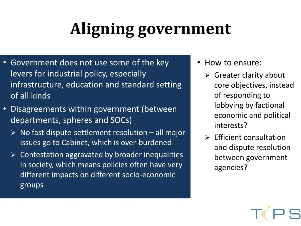 aligning government