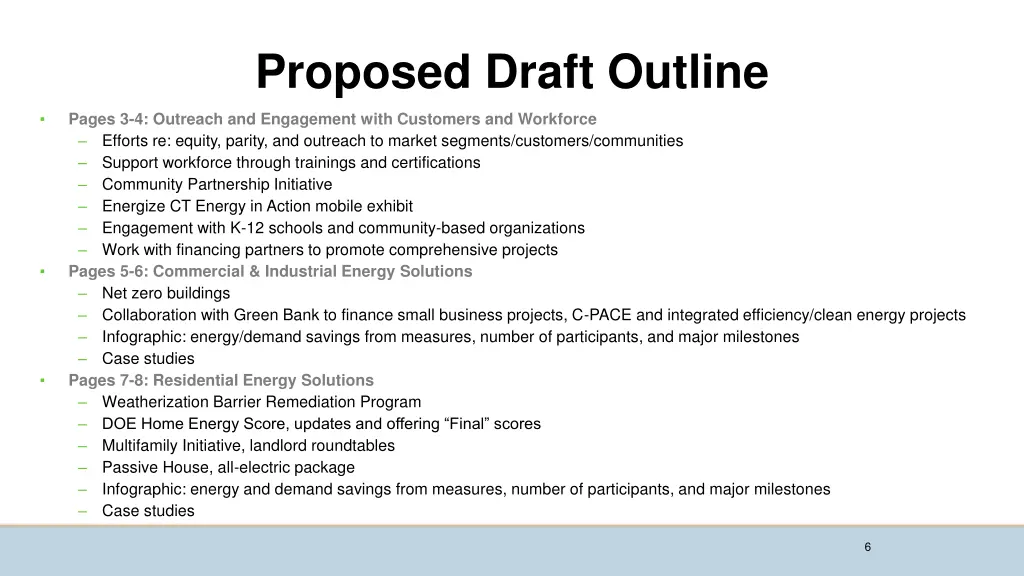 proposed draft outline 1