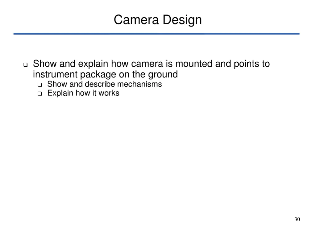 camera design