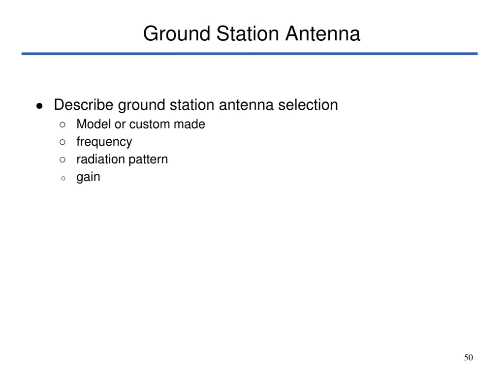 ground station antenna