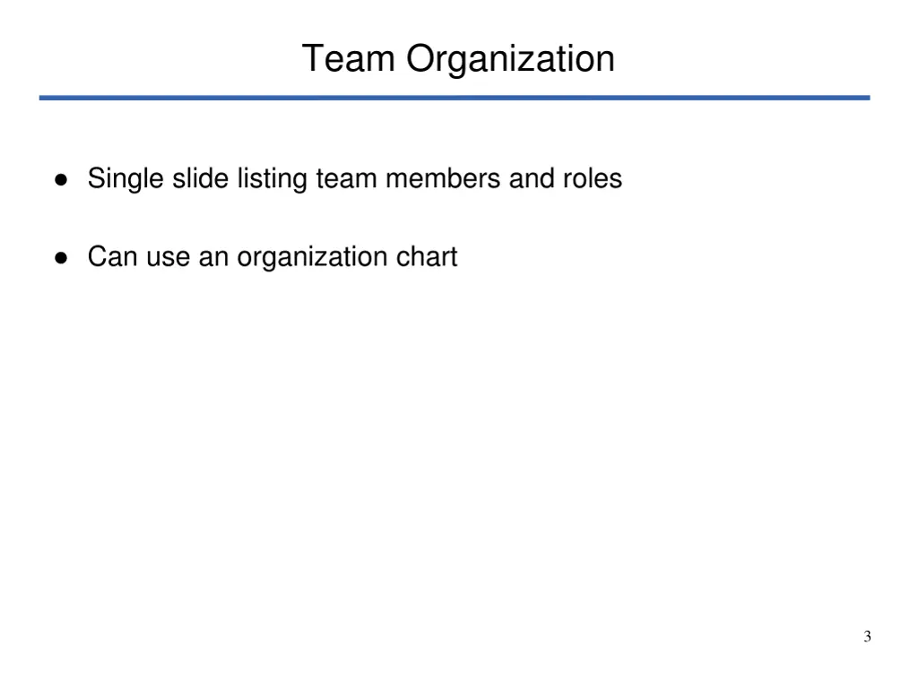 team organization