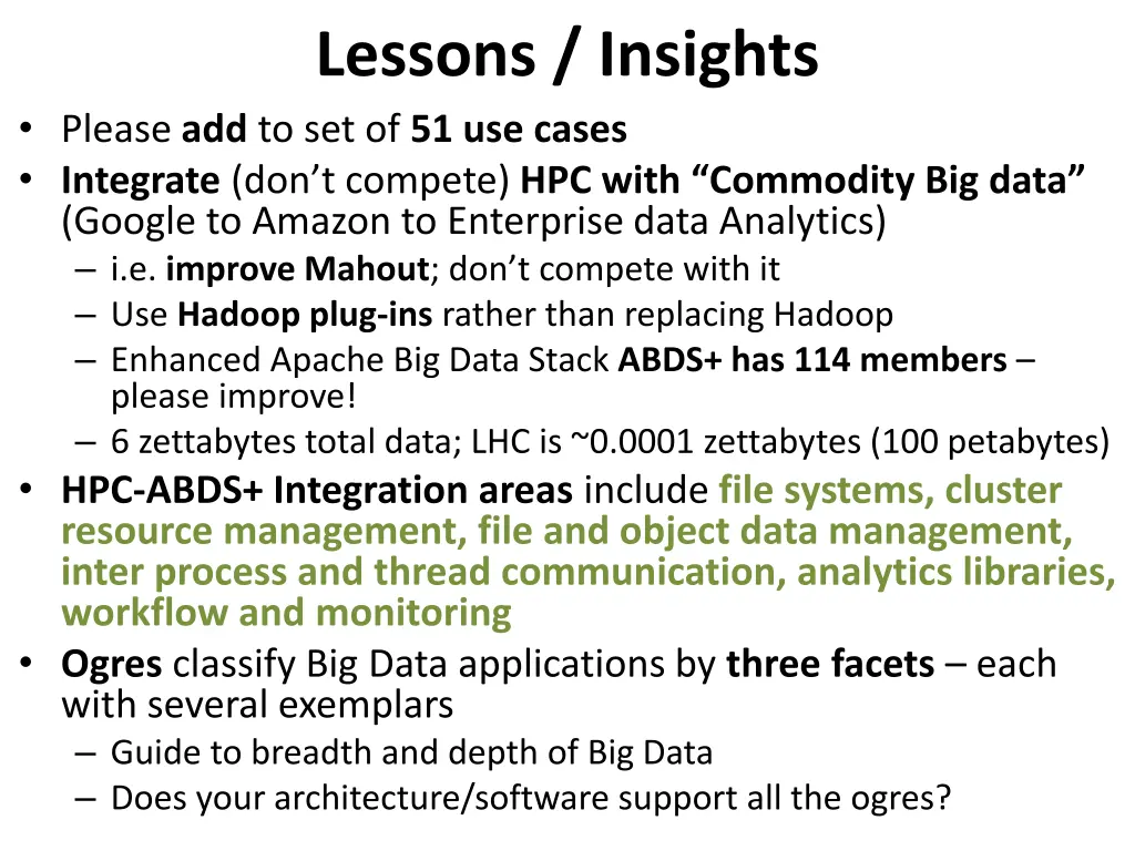lessons insights