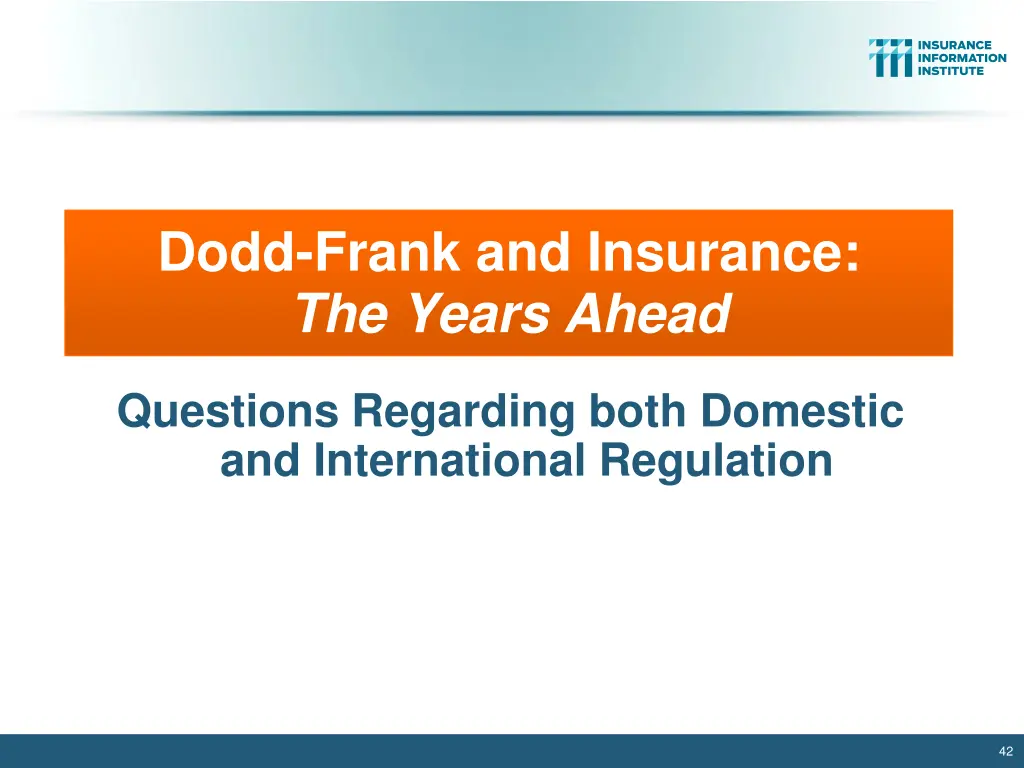 dodd frank and insurance the years ahead