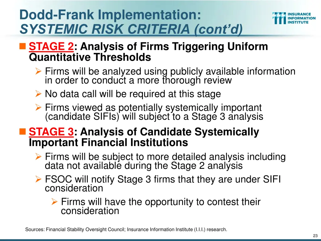 dodd frank implementation systemic risk criteria