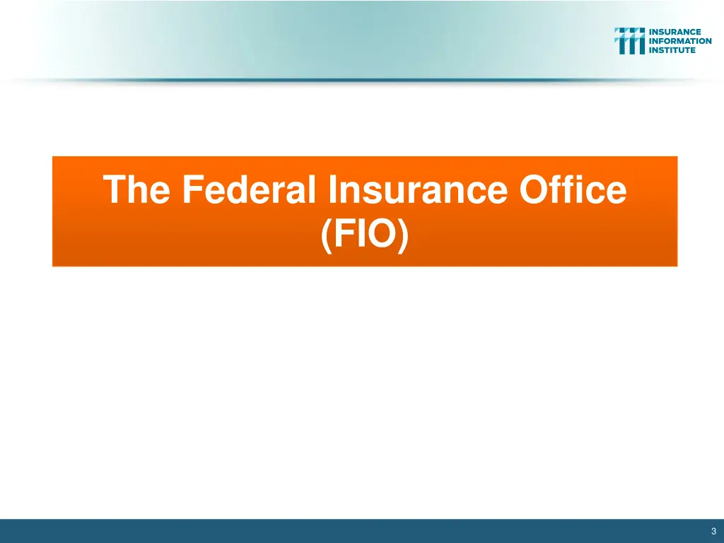 the federal insurance office fio