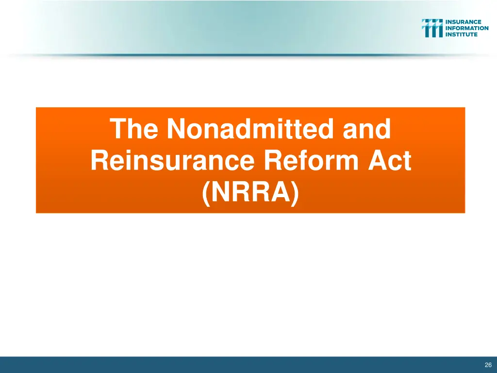 the nonadmitted and reinsurance reform act nrra