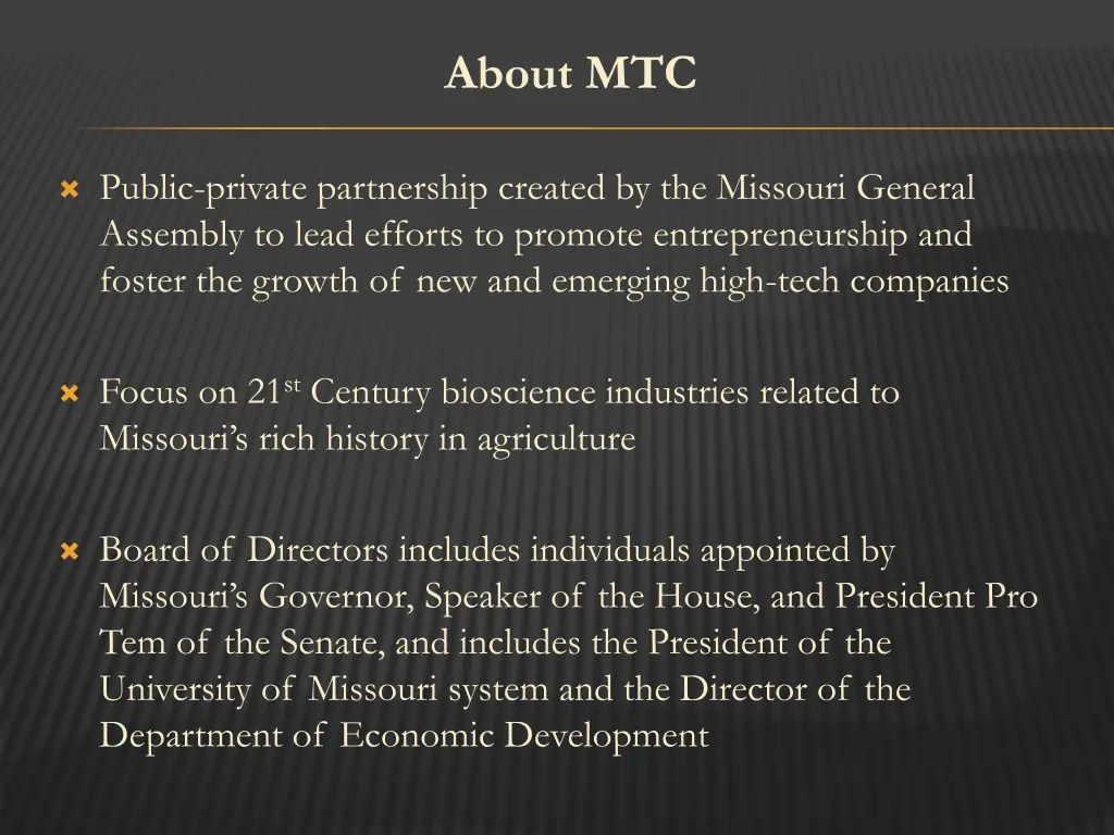 about mtc