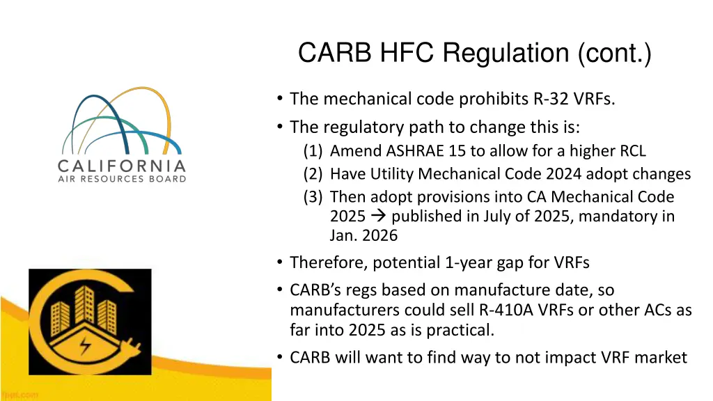 carb hfc regulation cont