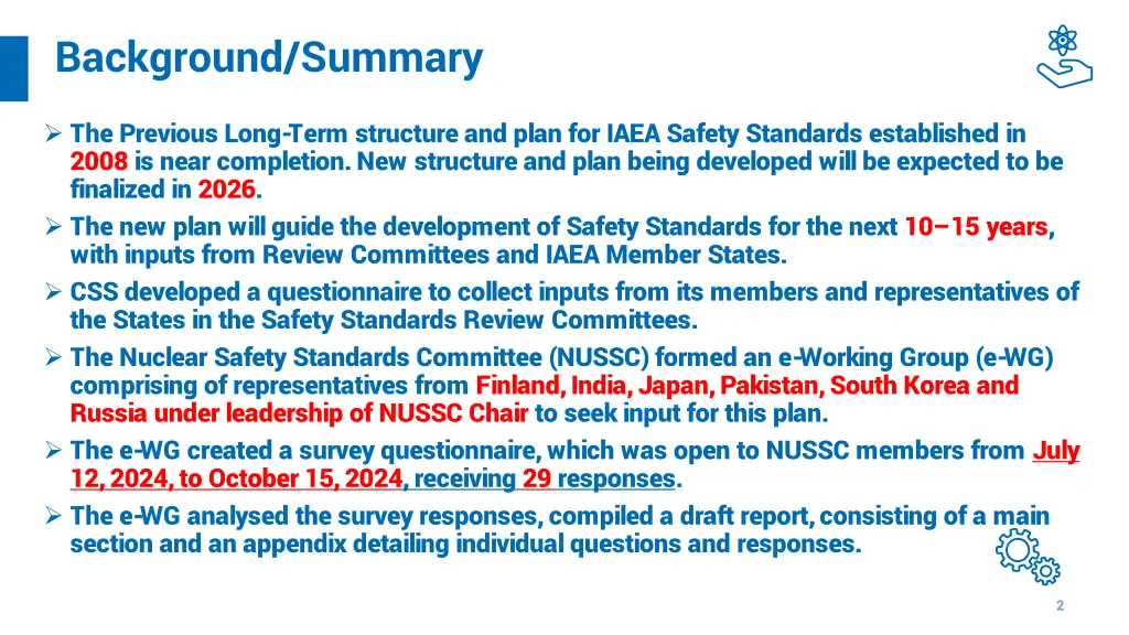 background summary