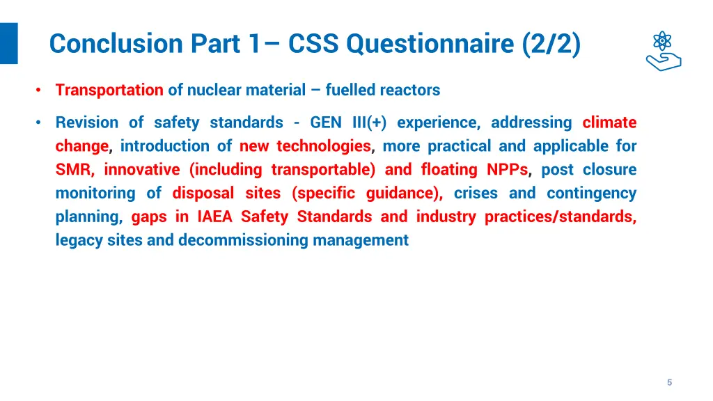 conclusion part 1 css questionnaire 2 2