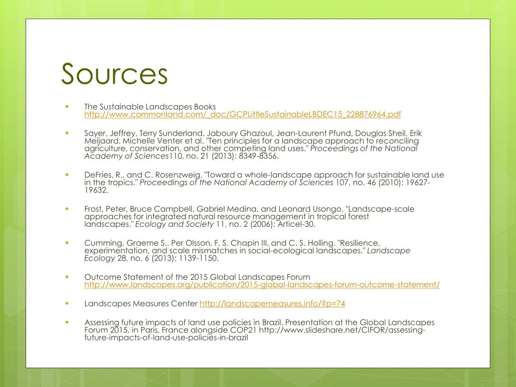 sources