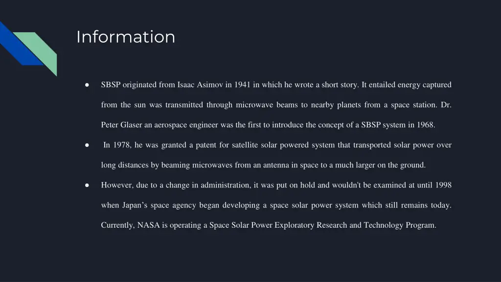 information