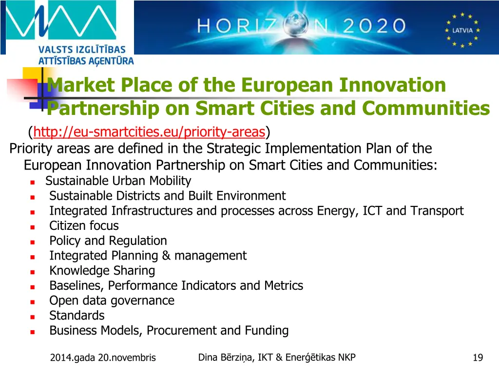 market place of the european innovation