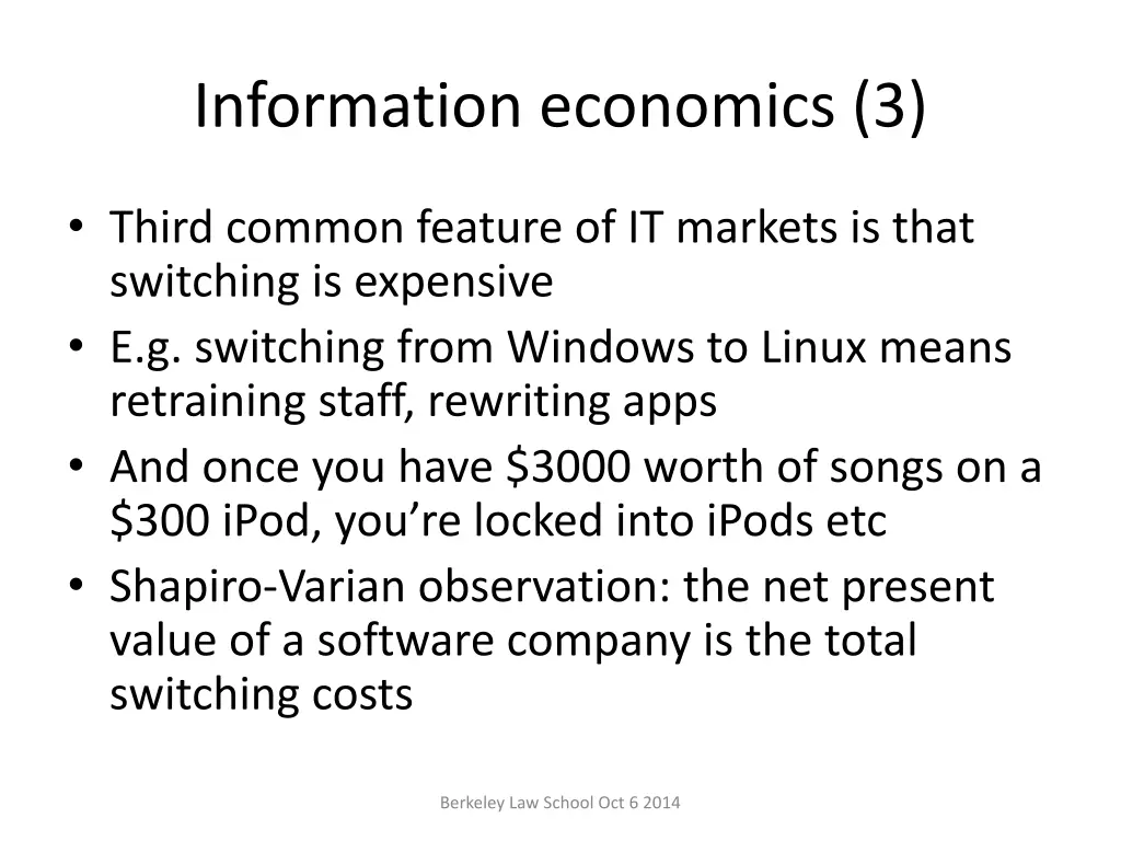 information economics 3