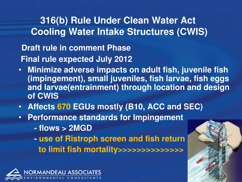 316 b rule under clean water act cooling water