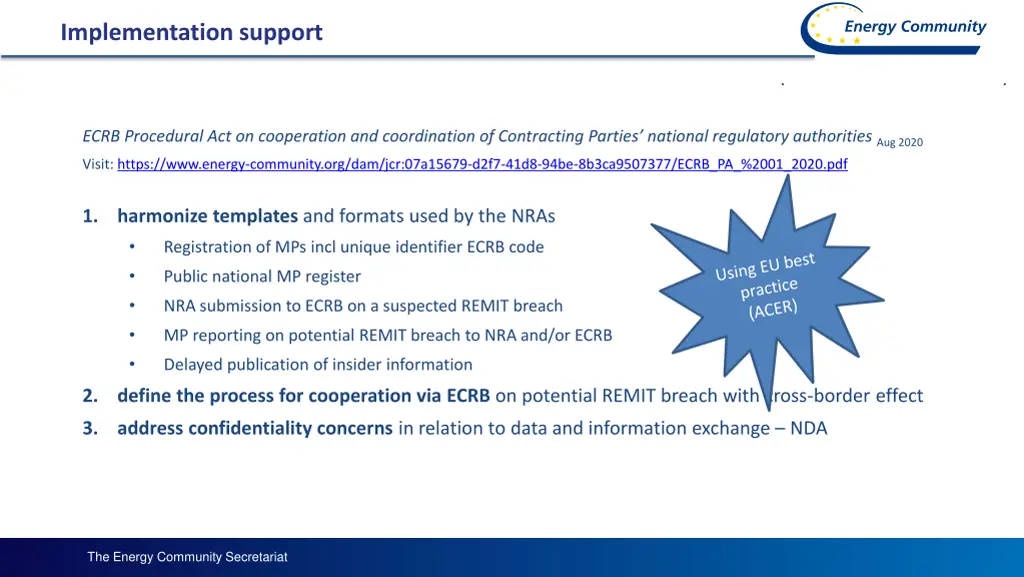 implementation support