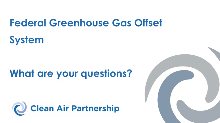 federal greenhouse gas offset system