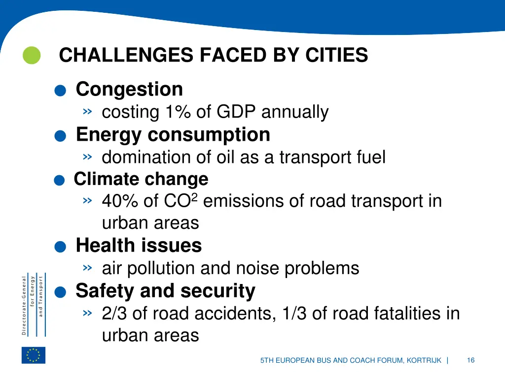 challenges faced by cities congestion costing