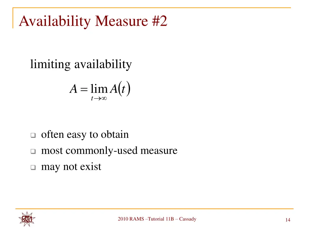 availability measure 2