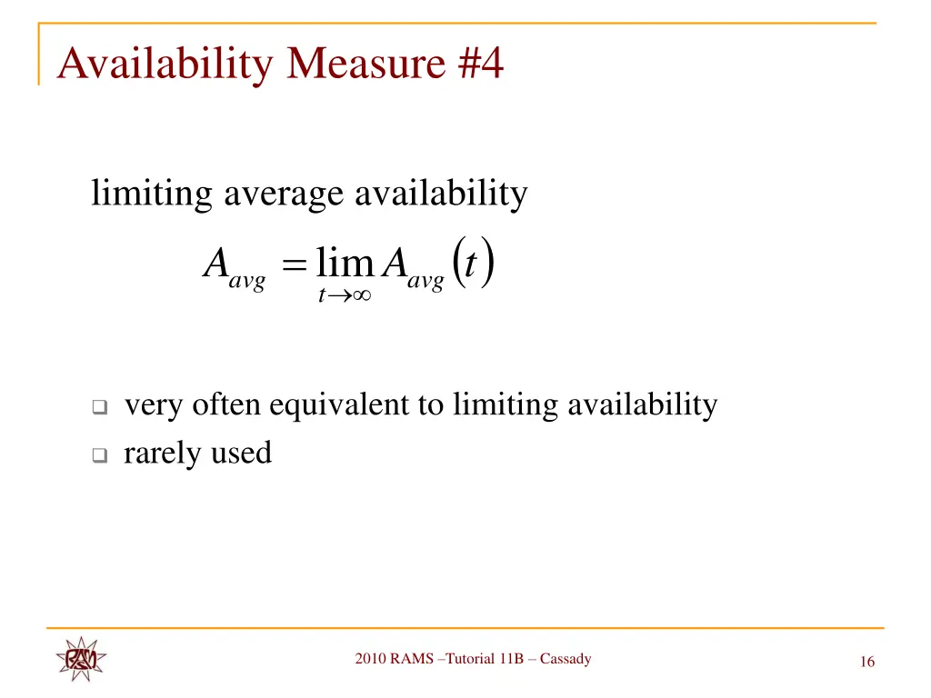availability measure 4