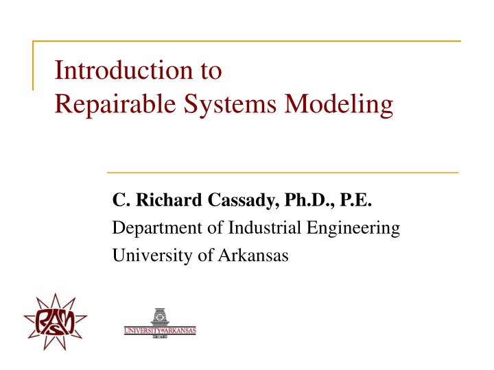 introduction to repairable systems modeling
