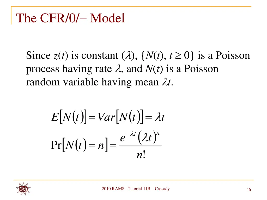the cfr 0 model