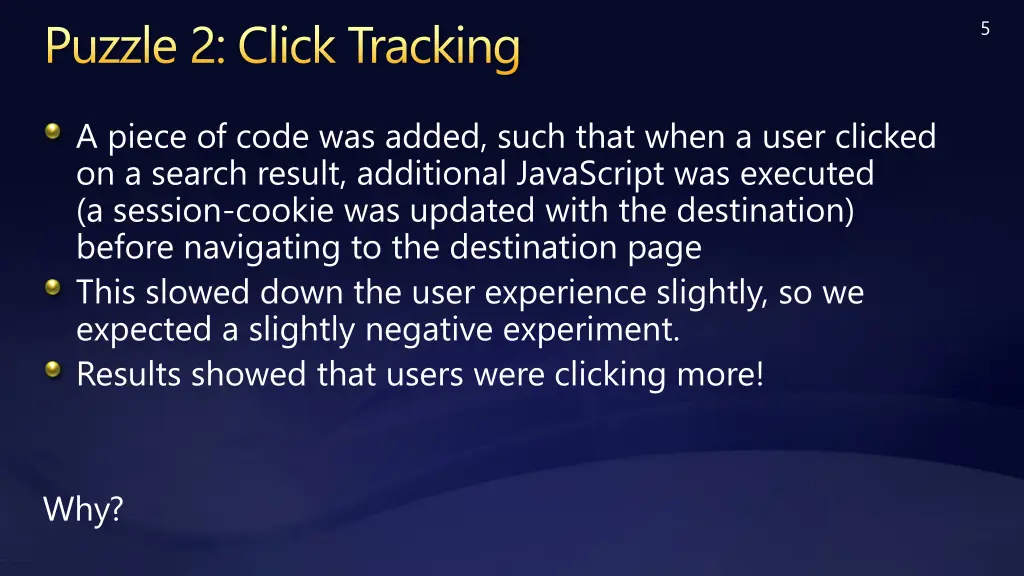 puzzle 2 click tracking