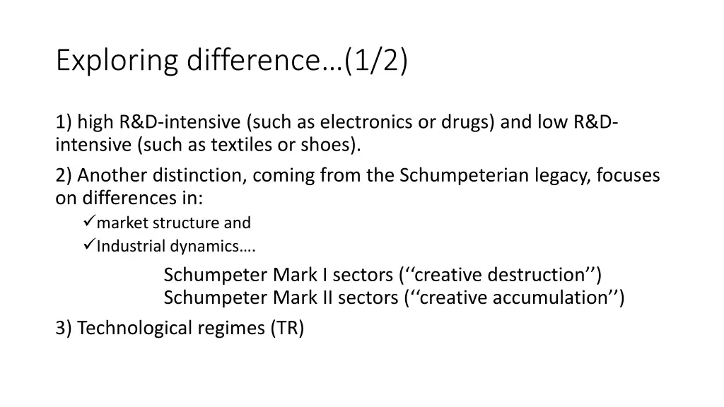 exploring difference 1 2
