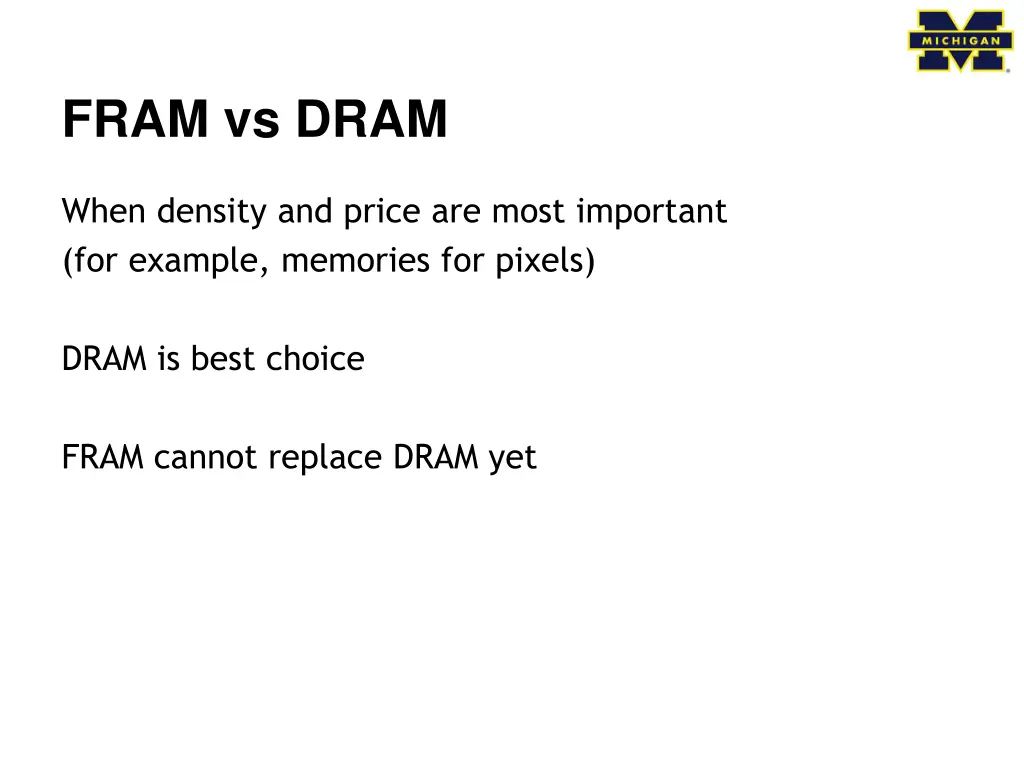 fram vs dram